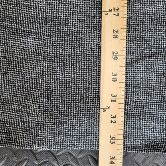 J Mclaughlin Cate Vest Size Large Tunic Blazer Black White Houndstooth Wool NEW - Picture 11 of 11